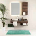 Bati fürdőszoba-toalett szőnyeg szett - csúszásgátlóval - mosható - 50×80 cm + 40×50 cm - zöld