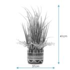 GRASSY-élethű művirág kaspóval- 41cm