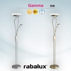 Rábalux Gamma állólámpa - szatin-króm 4077
