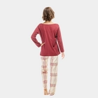 J.PRESS női pizsama szett - 38 - bordó - WWPJ022