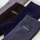 J.Press speciális zokni bambuszból férfiaknak - 41-42 - sötétszürke - D110