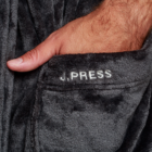 J.Press sálgalléros férfi fürdőköntös - XL - grafit