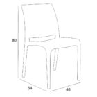 Bova 4+1 kerti bútor garnitúra szett - grafit