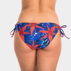 J.Press női bikini alsó - 40 - kék-piros trópusi virágos - WSBWBI02B