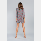 J.PRESS Női bővebb szabású pizsama szett - 42 - szürke-mintás - LABONI_NEW