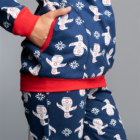 J.PRESS Női pizsama - 40 - sötétkék-mintás - NANA