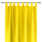 Oxford - készfüggöny - 140x250 cm - citromsárga - pántokkal