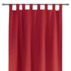 Oxford - készfüggöny - 140x250 cm - piros - pántokkal