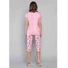 J.PRESS Pamut női pizsama szett - 40 - rózsaszín - LALIMA