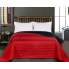 Salice ágytakaró - 200*220 cm - fekete-piros, kétoldalas