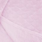 Sardi bordázott pléd - 220*240 cm - rózsaszín - (extra puha)