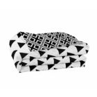 Triangles ágytakaró - 240*260 cm - fekete-fehér, kétoldalas