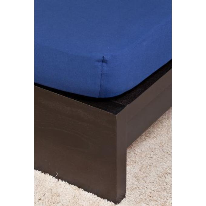 Naturtex Jersey gumis lepedő 140-160×200, sötétkék