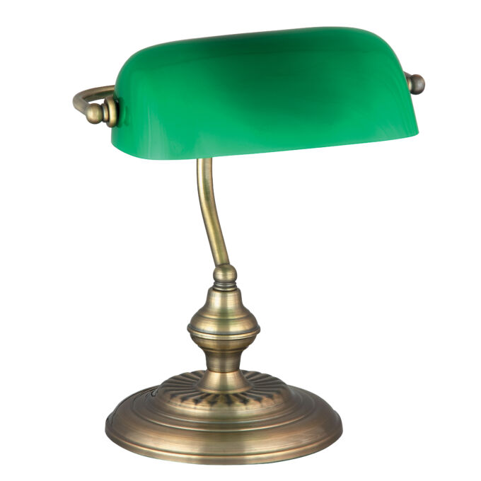 Rábalux Bank asztali lámpa - bronz-zöld