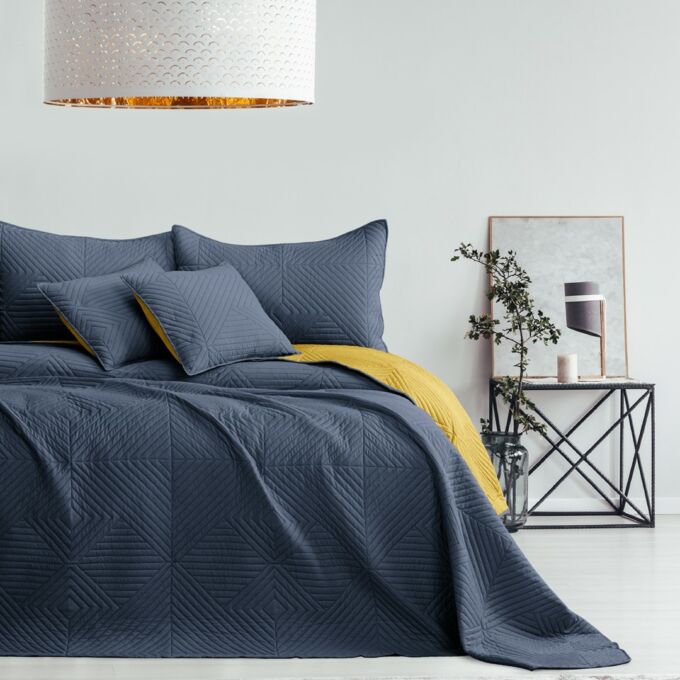 Softa ágytakaró - 170*270 cm - grafit és méz