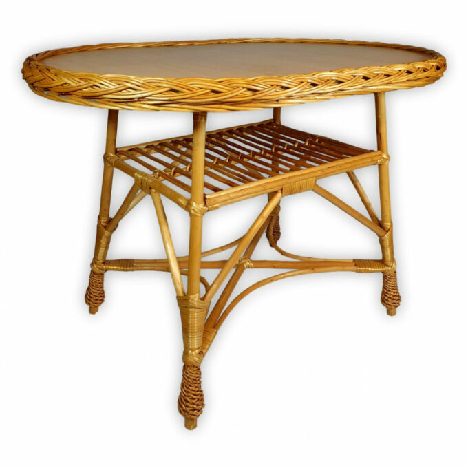 Rattan asztal - 100×70×65 cm
