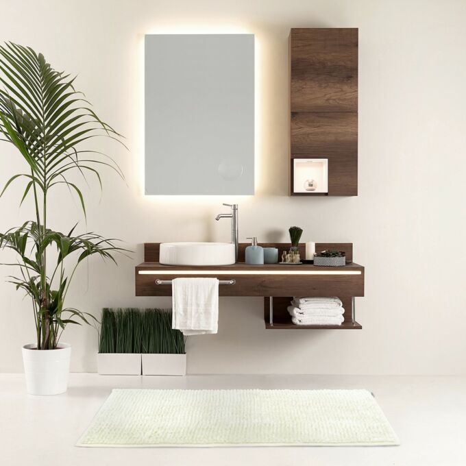 Bati fürdőszoba szőnyeg - csúszásgátlóval - mosható - 70×120 cm - fehér
