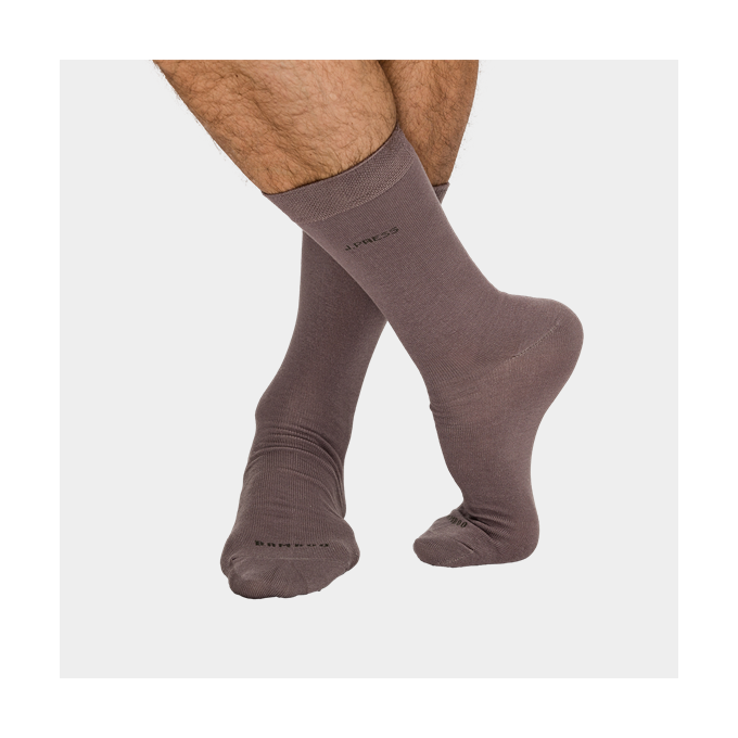 J.Press speciális zokni bambuszból férfiaknak - 39-40 - hamuszürke - D110