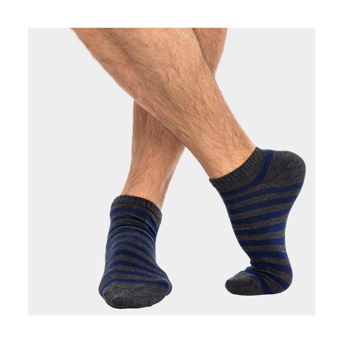 J.Press férfi titok zokni - 43-46 - sötétmelírszürke-sötétkék - MSS019