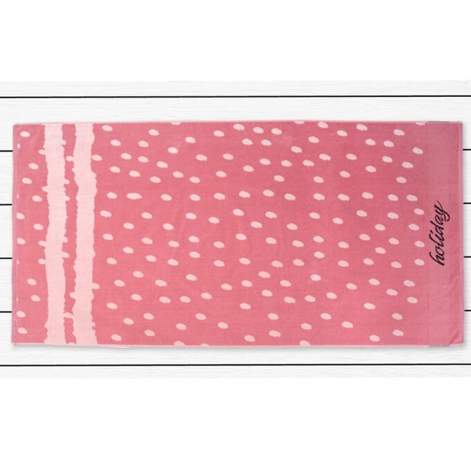 Strandtörölköző - 90×180 cm - Holiday-Rózsaszín