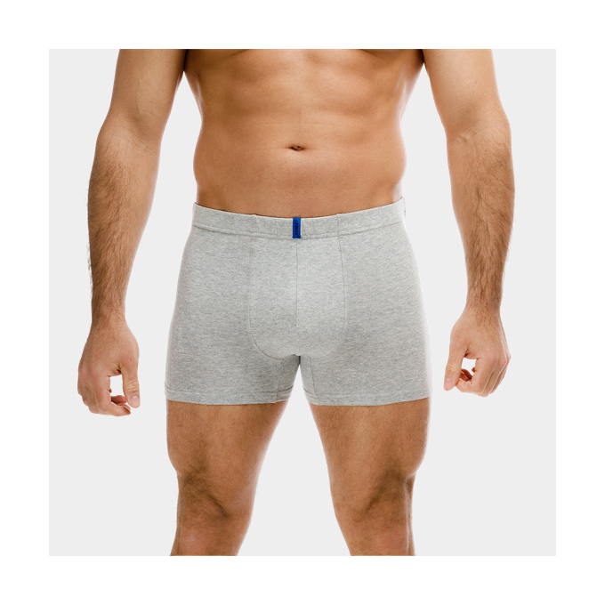 Klasszikus J.Press férfi boxer - XXL - világosmelírszürke - MAUBO009N