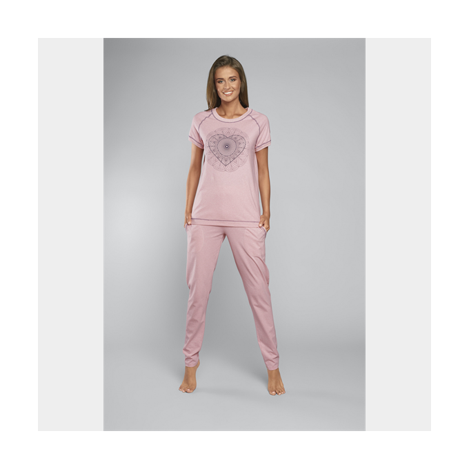 J.PRESS Női pizsama szett - 40 - rózsaszín - ELIKSIR