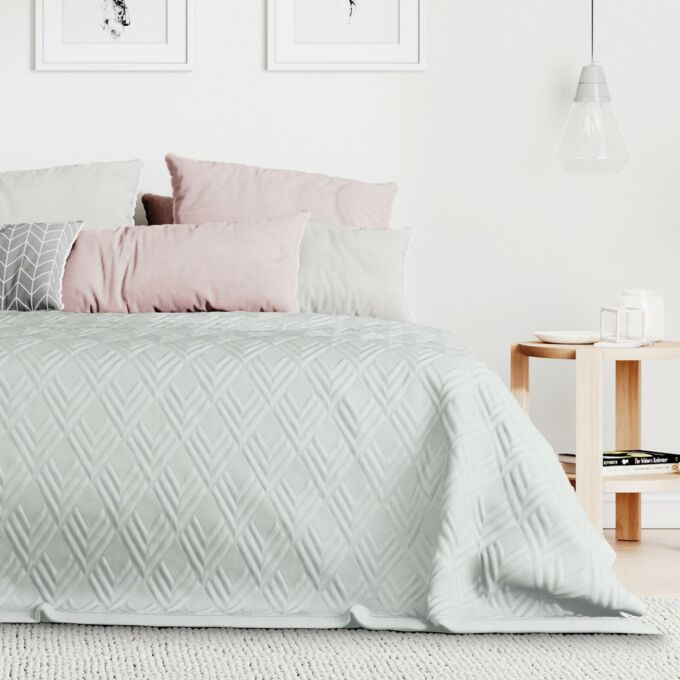 Ophelia ágytakaró - 240×260 cm - Ezüst