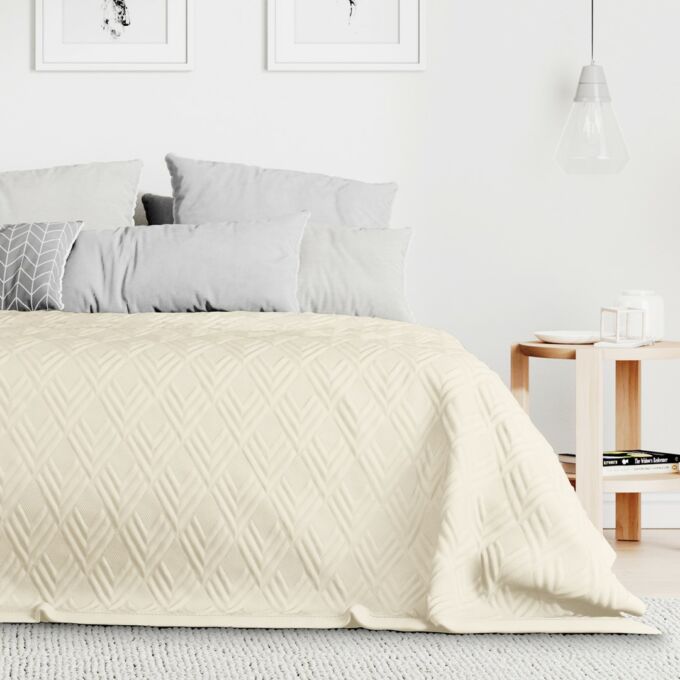 Ophelia ágytakaró - 240×260 cm - bézs