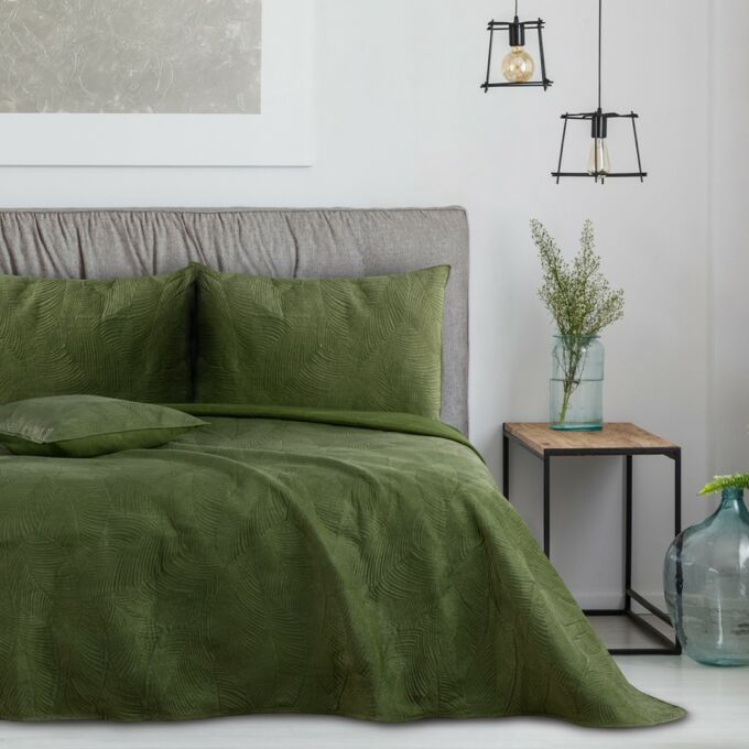 Palsha ágytakaró - 170×210 cm - Zöld, kétoldalas