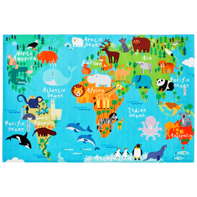 Obsession Torino Kids szőnyeg - tok233worldmap - 160x230 cm